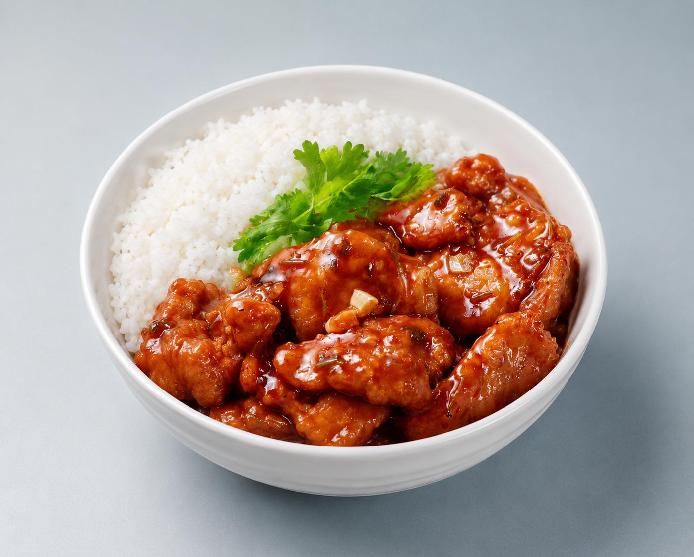 BBQ Sauce Pork Rib Rice